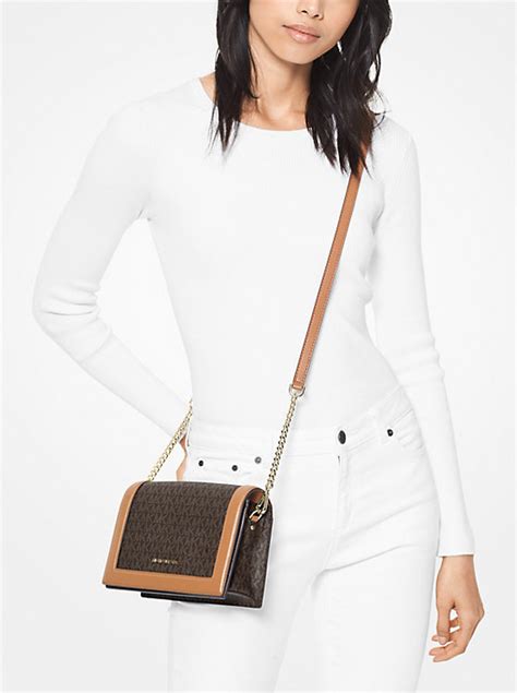 Crossbodytas Jet Set van leer, groot .